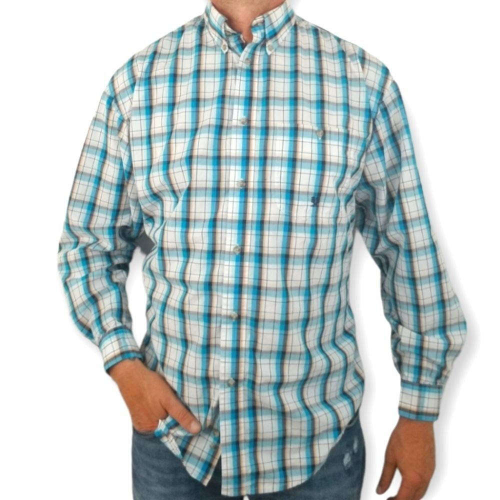 Wrangler 20X Long Sleeve Button Down Shirt sz L